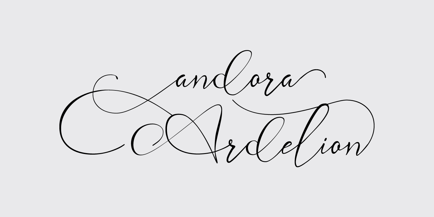 Example font Andora Ardelion #1
